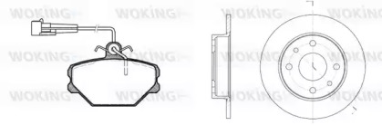Комплект тормозов WOKING 83643.00