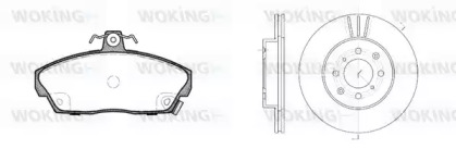 Комплект тормозов WOKING 82373.01