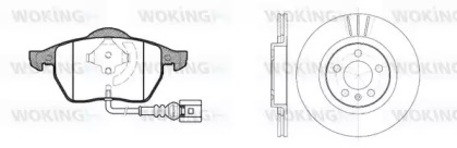 Комплект тормозов WOKING 82903.06