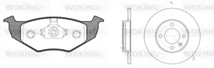 Комплект тормозов WOKING 87093.00