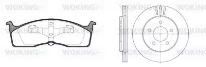 Комплект тормозов WOKING 87103.00