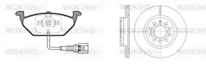 Комплект тормозов WOKING 87333.05