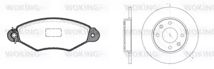 Комплект тормозов WOKING 87433.00