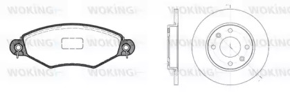 Комплект тормозов WOKING 87433.02