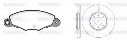 Комплект тормозов WOKING 87593.00