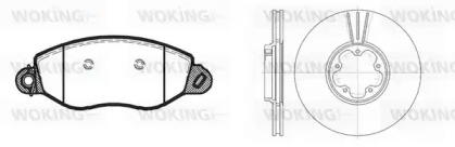 Комплект тормозов WOKING 86723.02