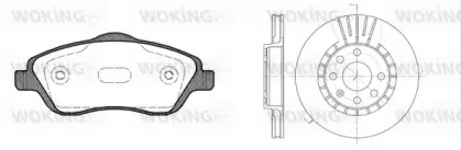 Комплект тормозов WOKING 86743.04