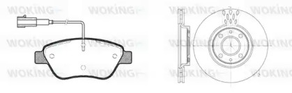 Комплект тормозов WOKING 89583.01