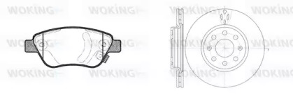 Комплект тормозов WOKING 89583.02