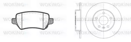 Комплект тормозов WOKING 88573.00