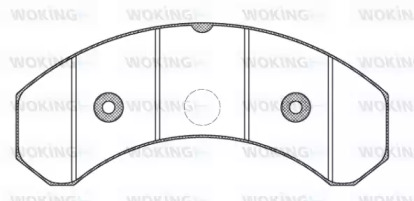 Комплект тормозных колодок WOKING JSA 9253.20