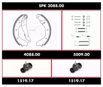 Комплект тормозов WOKING SPK 3088.00