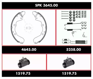 Комплект тормозов WOKING SPK 3645.00