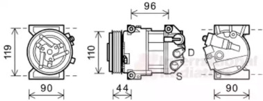 Компрессор VAN WEZEL 0100K125