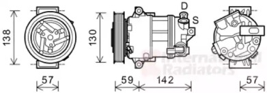 Компрессор VAN WEZEL 0100K126