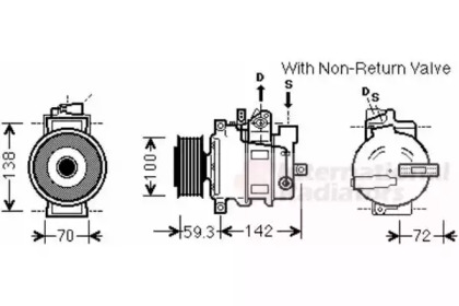 Компрессор VAN WEZEL 0300K334