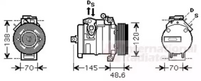 Компрессор VAN WEZEL 0600K345