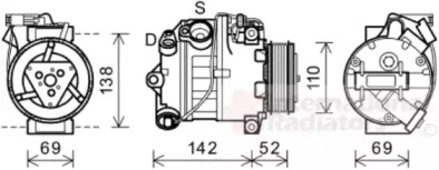 Компрессор VAN WEZEL 0600K442