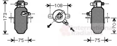 Осушитель VAN WEZEL 3000D374