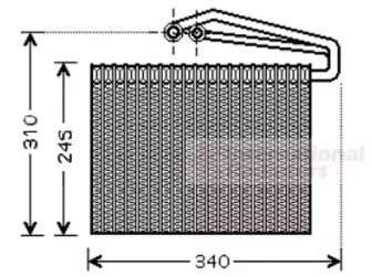 Испаритель VAN WEZEL 3700V400