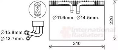 Испаритель VAN WEZEL 4700V075