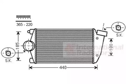 Теплообменник VAN WEZEL 74004071