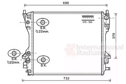 Теплообменник VAN WEZEL 77002049