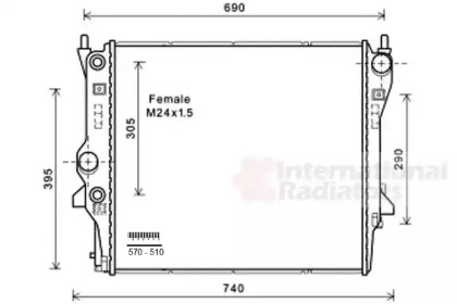 Теплообменник VAN WEZEL 77002053