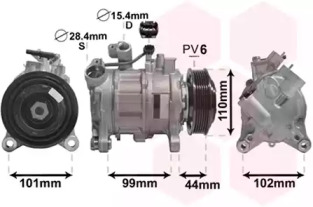 Компрессор VAN WEZEL 0600K498