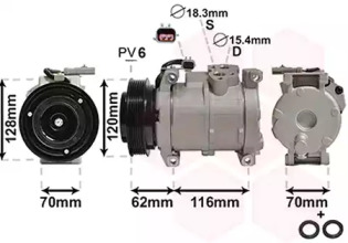 Компрессор VAN WEZEL 0700K109