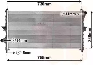 Теплообменник VAN WEZEL 09002278