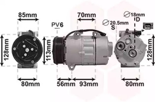 Компрессор VAN WEZEL 1800K416