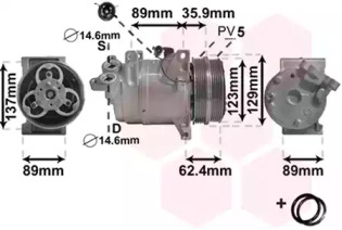 Компрессор VAN WEZEL 1800K433