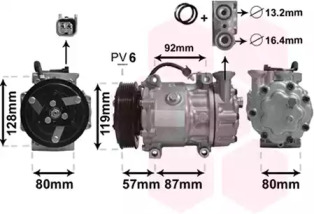 Компрессор VAN WEZEL 1800K468