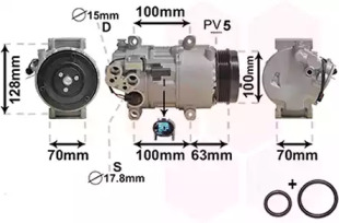 Компрессор VAN WEZEL 3000K404