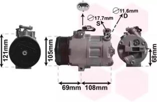 Компрессор VAN WEZEL 3700K358