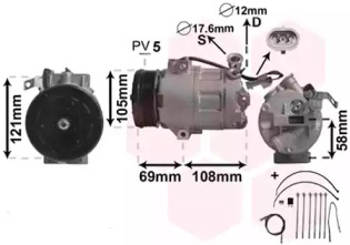 Компрессор VAN WEZEL 3700K427