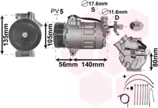 Компрессор VAN WEZEL 3700K428