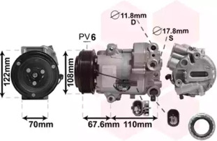 Компрессор VAN WEZEL 3700K605