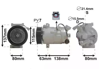 Компрессор VAN WEZEL 4300K491