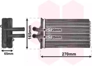 Теплообменник VAN WEZEL 74006082