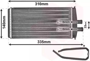 Теплообменник VAN WEZEL 76006016