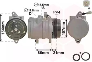 Компрессор VAN WEZEL 8100K079