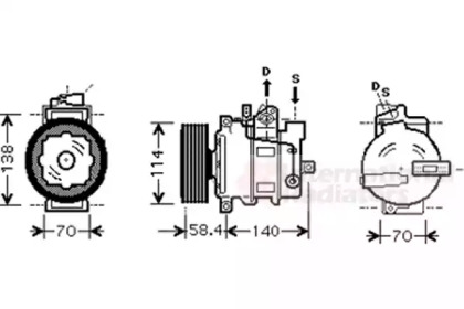 Компрессор VAN WEZEL 0300K269