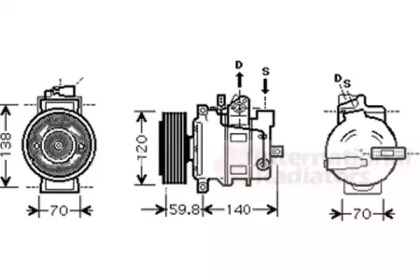 Компрессор VAN WEZEL 0300K278