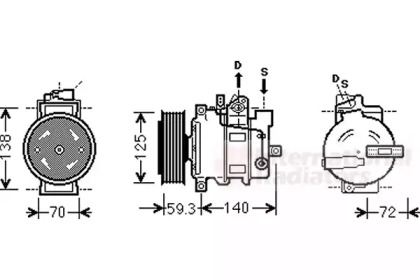 Компрессор VAN WEZEL 0300K313