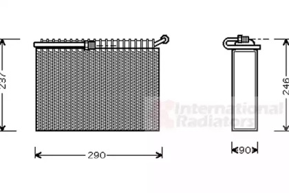 Испаритель VAN WEZEL 0100V022