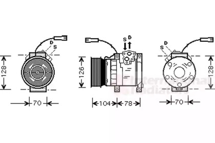 Компрессор VAN WEZEL 0200K168