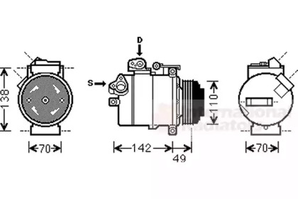 Компрессор VAN WEZEL 0600K389