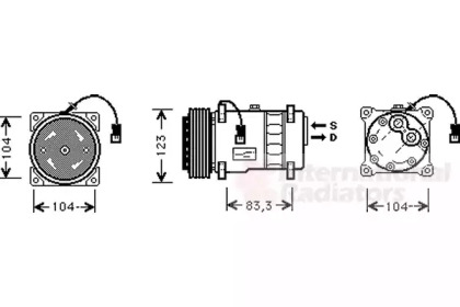 Компрессор VAN WEZEL 0900K177